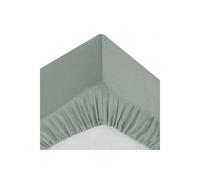 Atmosphera Drap housse Esther 160x200 cm bonnet 30 cm 100% coton Vert céladon