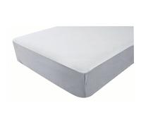 Domiva Drap-housse jersey 40 x 80 cm - Blanc/Gris - Bébé
