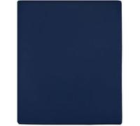 Drap housse Jersey Bleu marine 180x200 cm Coton