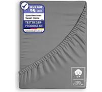 Drap housse Jersey Drap housse 100% coton Drap de lit 135GSM Anthracite 180x200cm