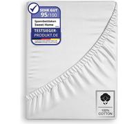 Drap housse Jersey Drap housse 100% coton Drap de lit 135GSM Blanc 200x200cm
