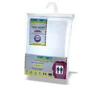 Linge des Familles - Drap Housse Jersey Extensible - Adapté pour lit 2 Personne 140x190 cm à 160x200 cm - Coloris Blanc