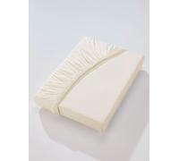 Drap-housse jersey fin maco à repassage superflu - Estella - écru ÉCRU 2