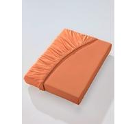 Drap-housse jersey fin maco à repassage superflu - Estella - terre cuite TERRE CUITE 2