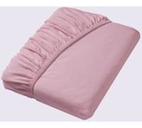 Drap-housse jersey fin maco à repassage superflu - Estella - vieux rose VIEUX ROSE 1