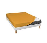 Drap Housse Jersey Jaune Moutarde Bonnet 30 cm 140x190/200