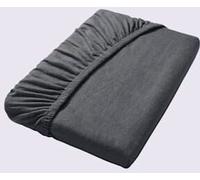 Drap-housse jersey moelleux au repassage superflu - Irisette - anthracite ANTHRACITE 1