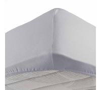Douceur d'Intérieur Drap housse 2 personnes 140 x 190 cm jersy galet