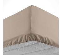 Douceur d'Intérieur – Drap-housse Jersy 140 x 190 cm – 100% coton jersey – Sable
