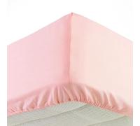 Drap Housse Jersy 160x200cm Rose Dragée