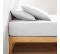 Drap housse King Size 160 x 200 x 25-30 cm, 100 % coton doux, pour matelas hauts, (blanc)