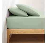 Drap housse King Size 160 x 200 x 25-30 cm, 100 % coton moelleux, pour matelas hauts, (sauve)