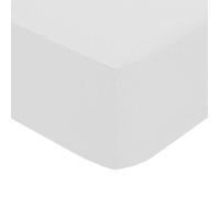 Atmosphera Créateur d'intérieur - Drap Housse 1 Personne Percale 90x190cm Blanc Blanc