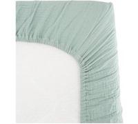 drap housse lange - - 70x140 cm - celadon - gaze de coton