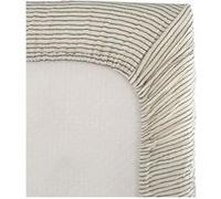 drap housse lange - - 70x140 cm - rayures - gaze de coton
