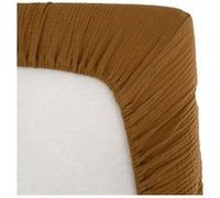 drap housse lange - domiva - au fil de l'eau - caramel - 60 x 120 cm Autre