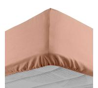 Douceur d'Intérieur – Drap-housse Lina Blush 90 x 190 cm 100% coton
