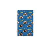 Drap housse lit enfant 90 x 200 cm PAT PATROUILLE - 100% Coton - Bleu