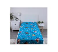 Drap housse lit enfant 90 x 200 cm PAT PATROUILLE - 100% Coton - Hello Adventure - Bleu