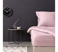 Drap-Housse Luxueux en Satin 100% Coton - 160 x 200 + 30 cm - 125 g/m² - Doux et Respirant - Idéal pour Une Chambre élégante - Rose Clair
