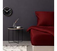 Drap-Housse Luxueux en Satin pour lit Double, 140 x 190 + 30 cm, 100% Satin de Coton, 125 g/m², Doux et Durable, Parfait pour Chambre élégante