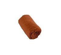 Drap housse marron 180x200 cm flanelle -
