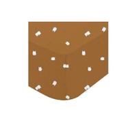 Drap housse marron 60x120 cm jersey -