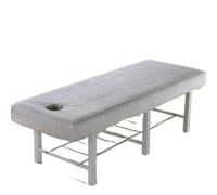 Drap-housse matelassé épais for salon de beauté, couvre-lit doux for la peau, for table massage, spa, avec trou for respirer(07,70x190cm)