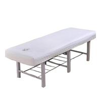 Drap-housse matelassé épais for salon de beauté, couvre-lit doux for la peau, for table massage, spa, avec trou for respirer(09,80x190cm)