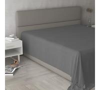 Drap Housse Max Color 100% Coton, Gris foncé, lit Double Maxy