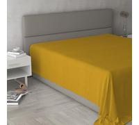 Drap Housse Max Color 100% Coton, Moutarde, Double Maxi