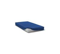 Drap-Housse Microfibre 82g - Doux, Respirant, Repassage Ultra Facile - Drap lit 160x200 cm - Bleu - Bonnet 30 cm - Lavable, séchage Rapide, Entretien Facile