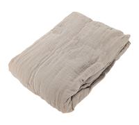 Drap housse MILOS mousseline de coton 160x200 cm bonnet 30 cm uni beige naturel