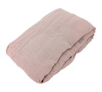 Drap housse MILOS mousseline de coton 180x200 cm bonnet 30 cm uni rose