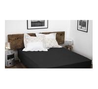 DRAP HOUSSE NOIR 140x190 cm + 35 cm 100% COTON 57 FILS (LABEL OEKO-TEX)