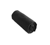 Drap housse noir 200x200 cm coton -