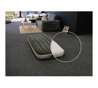 Pack matelas gonflable Downy gonfleur à pied 1 place Intex + Drap housse