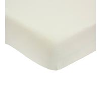 Trois Kilos Sept - Drap housse bébé 100% coton Oeko-TEX® Jersey extensible Vanille 60x120 cm