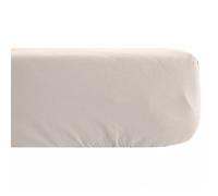 Drap housse PALACE pur coton lavé 160x200 cm bonnet 35 cm uni beige naturel