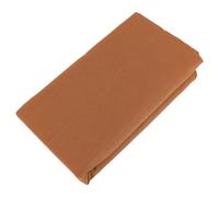 Drap housse PALACE pur coton lavé 160x200 cm bonnet 35 cm uni marron terre cuite