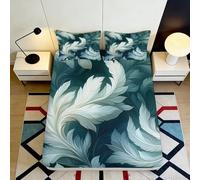 Drap-Housse Panda Mignon 3D imprimé Microfibre Protection Antidérapante Décor Chambre Hôtes Surmatelas 90x200x25cm