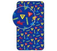 Drap housse - Pat' Patrouille - 90x200 cm - 100% coton - Bleu