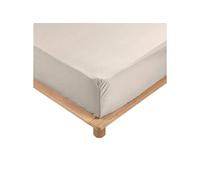 Drap Housse Percale 100% Coton 10 Coloris Différents - Tailles différentes 90 X 190cm - 140 X 190cm - 160 X 200cm - 180 X 200cm - Bonnet De 30cm (Nature Marron Claire, 180x200 cm)