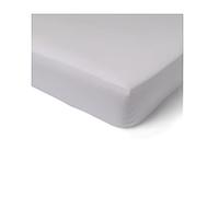 Drap-Housse Percale 100% Coton 80 Fils - Bonnet 30 cm - Doux, Résistant et Élégant - Qualité supérieure 80 Fils (Gris Clair, 90 x 190 x 30)