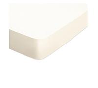 Drap-Housse Percale 100% Coton 80 Fils - Bonnet 30 cm - Doux, Résistant et Élégant - Qualité supérieure 80 Fils (écru, 140 x 190 x 30)