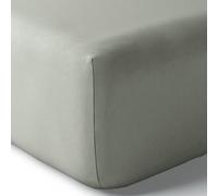 Drap Housse Percale Julian avec Bonnet 35 cm Toutes Dimensions Coton Pur (Ardoise, Drap Housse 90 x 190 + 35 cm)
