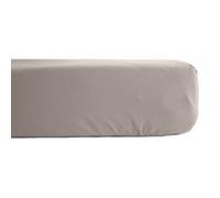 Drap housse percale pur coton peigné longues fibres 80 fils/cm² avec bonnet de 35 cm Vent du sud - Lin - 80 x 200 cm bonnet de 35