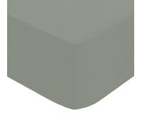 Drap-housse percale vert 160x200cm - Atmosphera Créateur d'intérieur