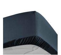 Douceur d'Intérieur – Drap-housse Percaline 160 x 200 cm – Percale de coton – Bleu nuit