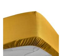 Drap Housse Percaline 180x200cm Curry